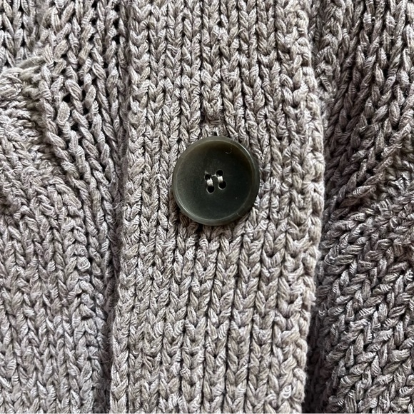 Brochu Walker Cropped Chunky Knit Button Up Cardigan in Asher Multi M - Picture 10 of 16